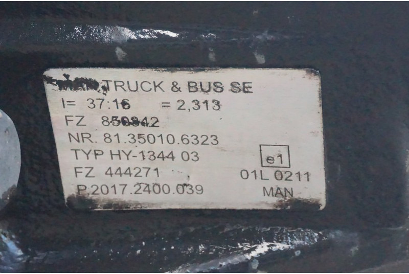 MAN HY-1344-03 37/16 I=2.31 - Aizmugurējā ass - Kravas automašīna: foto 4 MAN HY-1344-03 37/16 I=2.31 - Aizmugurējā ass - Kravas automašīna: foto 4