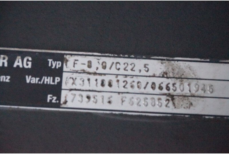 Mercedes-Benz F-8/C22.5 - Priekšējā ass - Kravas automašīna: foto 2 Mercedes-Benz F-8/C22.5 - Priekšējā ass - Kravas automašīna: foto 2