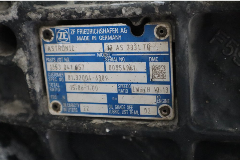 ZF 12AS2331DD+INT3 - Pārnesumkārba - Kravas automašīna: foto 5 ZF 12AS2331DD+INT3 - Pārnesumkārba - Kravas automašīna: foto 5