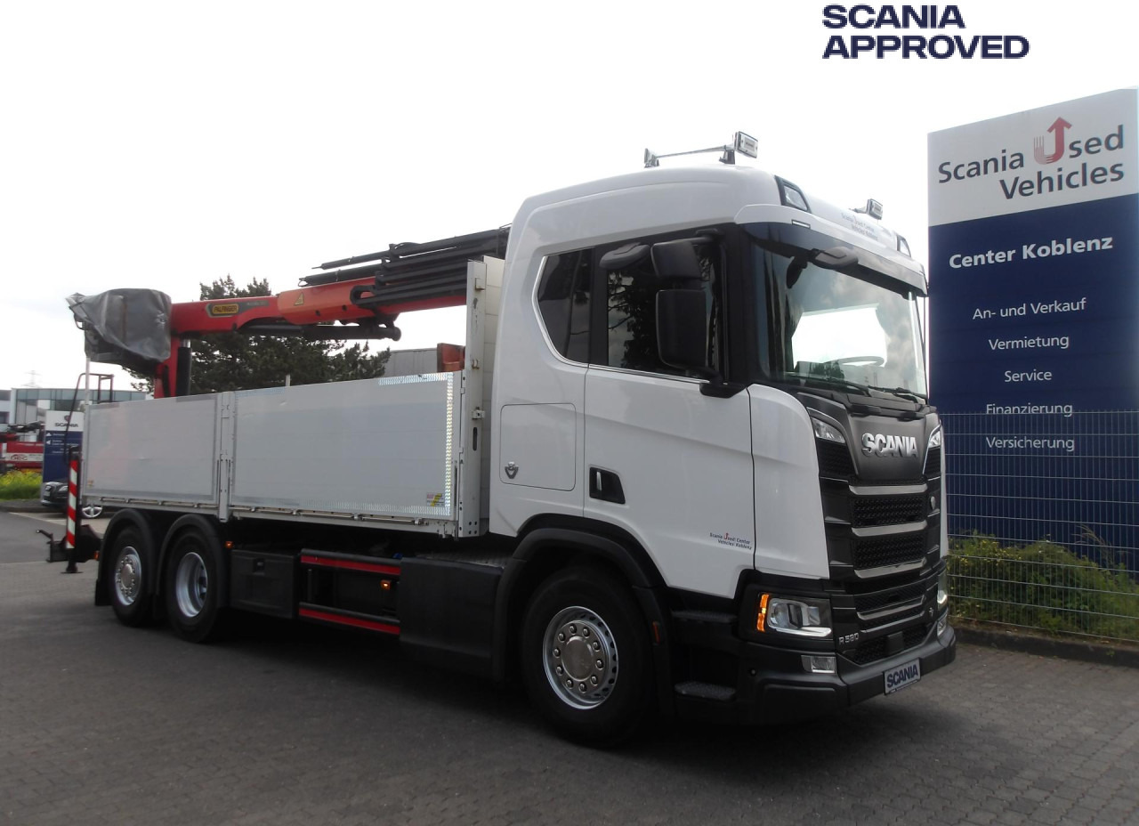 SCANIA R580 - 6x2*4 - V8 - PALFINGER PK 23.001L TEC3 - Bortu kravas automašīna/ Platforma, Kravas auto ar manipulatoru: foto 1 SCANIA R580 - 6x2*4 - V8 - PALFINGER PK 23.001L TEC3 - Bortu kravas automašīna/ Platforma, Kravas auto ar manipulatoru: foto 1