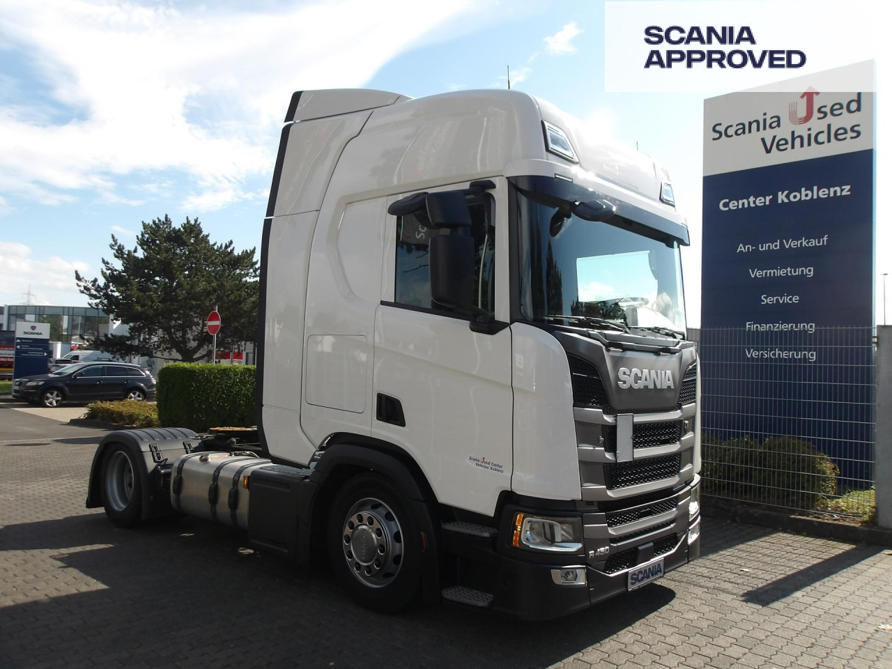 SCANIA R 450 EB - MEGA - ADR - HIGHLINE - 2x TANKs - ACC - Vilcējs: foto 1 SCANIA R 450 EB - MEGA - ADR - HIGHLINE - 2x TANKs - ACC - Vilcējs: foto 1