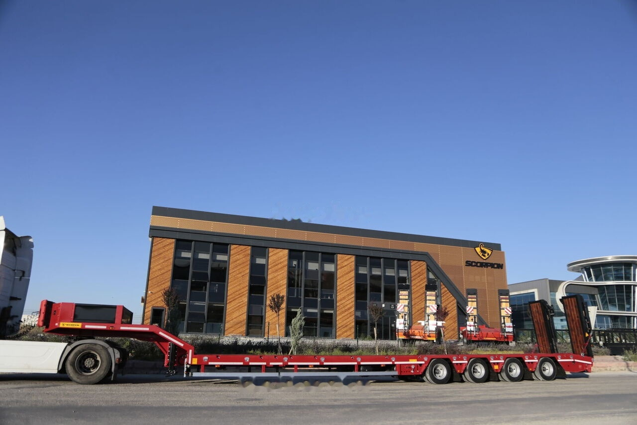 Scorpion Trailer NEW 4 AXLE LOWBED SEMI TRAILER (MANUFACTURER COMPANY) - Puspiekabe zema profila platforma: foto 1 Scorpion Trailer NEW 4 AXLE LOWBED SEMI TRAILER (MANUFACTURER COMPANY) - Puspiekabe zema profila platforma: foto 1