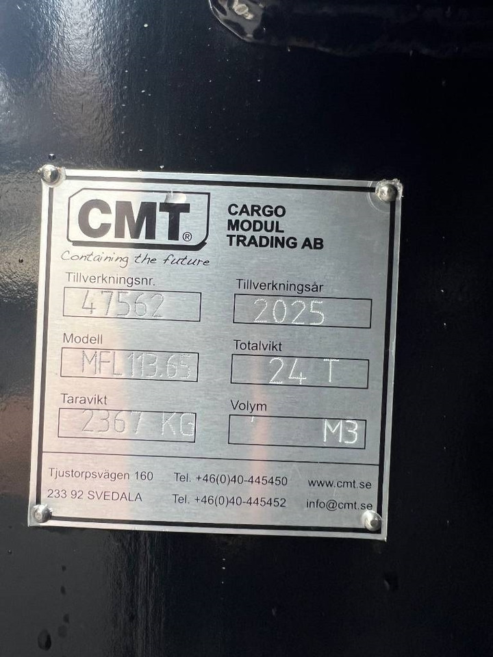 CMT Maskinflak med fast ramp - Huka konteiners: foto 3 CMT Maskinflak med fast ramp - Huka konteiners: foto 3