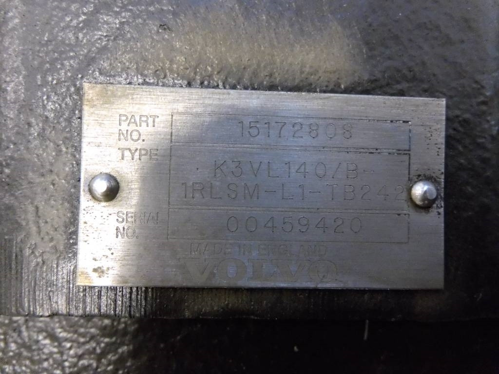 Volvo L180 HL Hydraulik pump, VOE15172808 - Hidraulika - Celtniecības tehnika: foto 3 Volvo L180 HL Hydraulik pump, VOE15172808 - Hidraulika - Celtniecības tehnika: foto 3