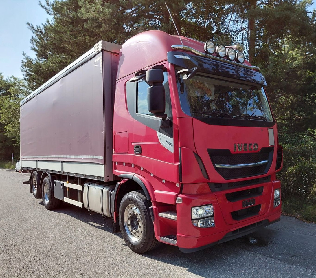 Iveco 260S42 Stralis, 6x2, Retarder, Euro 6, 7.80m box - Kravas automašīna ar tentu: foto 1 Iveco 260S42 Stralis, 6x2, Retarder, Euro 6, 7.80m box - Kravas automašīna ar tentu: foto 1