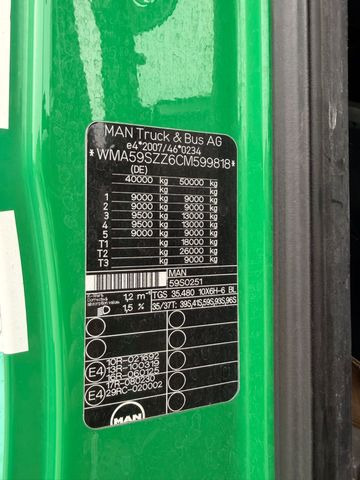 Kravas auto ar manipulatoru, Kravas automašīna ar tentu MAN TGS 35.480 10x6,E5,Palfinger PK92002+JIB+winch: foto 21