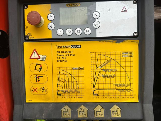 Kravas auto ar manipulatoru, Kravas automašīna ar tentu MAN TGS 35.480 10x6,E5,Palfinger PK92002+JIB+winch: foto 13