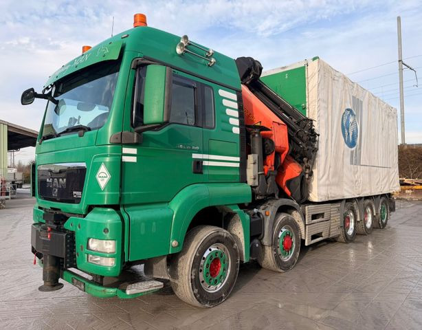 MAN TGS 35.480 10x6,E5,Palfinger PK92002+JIB+winch - Kravas auto ar manipulatoru, Kravas automašīna ar tentu: foto 1 MAN TGS 35.480 10x6,E5,Palfinger PK92002+JIB+winch - Kravas auto ar manipulatoru, Kravas automašīna ar tentu: foto 1