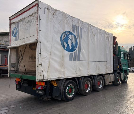 Kravas auto ar manipulatoru, Kravas automašīna ar tentu MAN TGS 35.480 10x6,E5,Palfinger PK92002+JIB+winch: foto 9