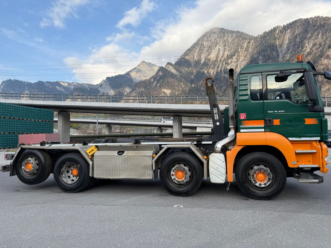 MAN TGS 35.480 8x2, E5, Mobas Abroll - Pacēlājs ar āķi: foto 3 MAN TGS 35.480 8x2, E5, Mobas Abroll - Pacēlājs ar āķi: foto 3