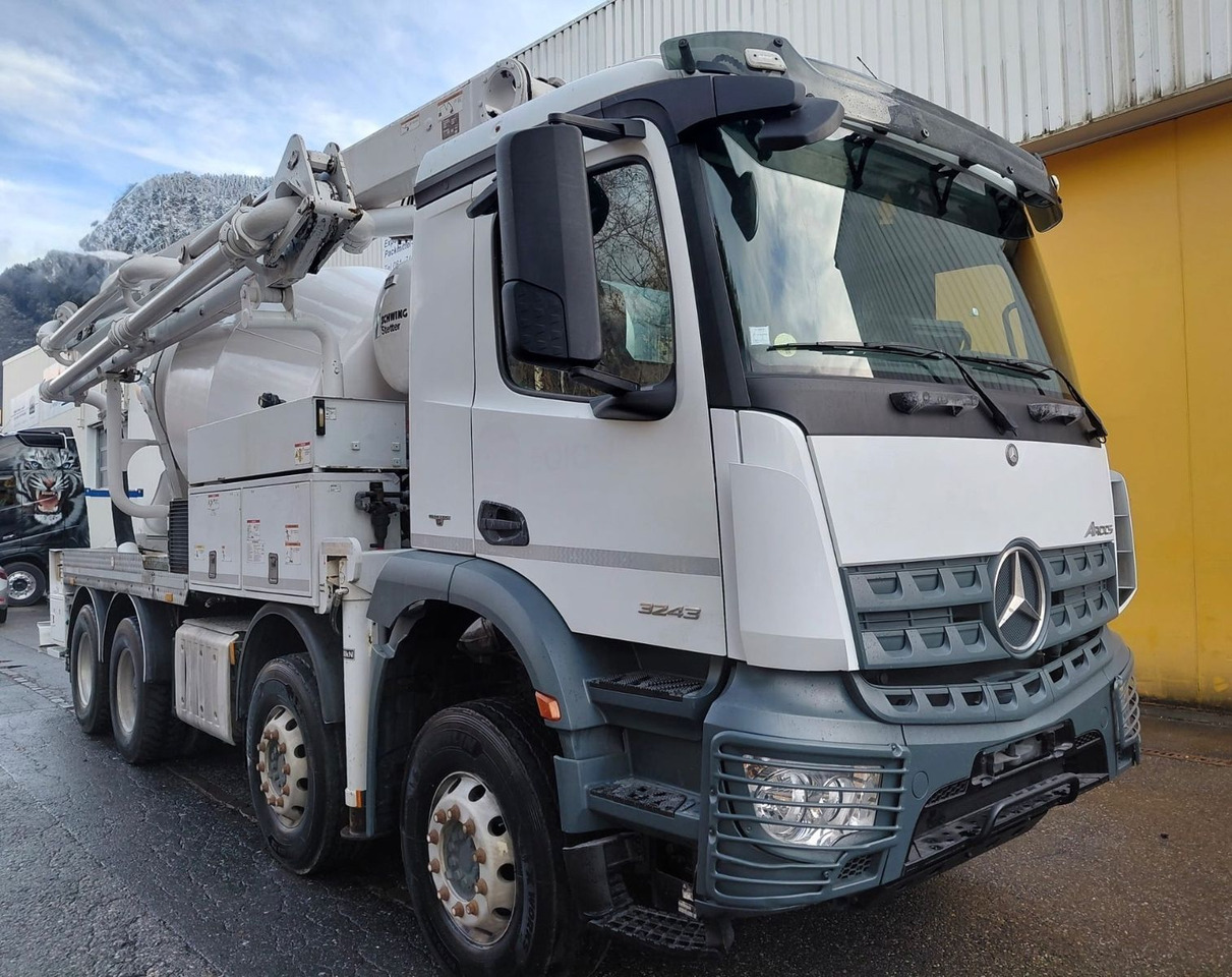 Mercedes-Benz Arocs 3243 8x4, E6, Schwing 24m, Stetter 7m3 - Betona sūknis: foto 1 Mercedes-Benz Arocs 3243 8x4, E6, Schwing 24m, Stetter 7m3 - Betona sūknis: foto 1