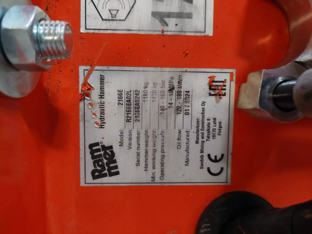 2024 Rammer 2166E - Hidrauliskais āmurs: foto 3 2024 Rammer 2166E - Hidrauliskais āmurs: foto 3