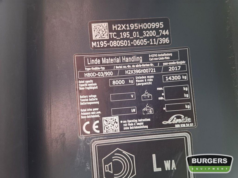 Linde H80D - Dīzeļiekrāvējs: foto 5 Linde H80D - Dīzeļiekrāvējs: foto 5