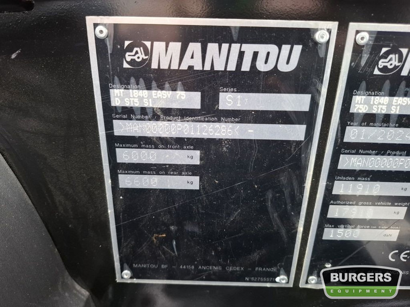 Manitou MT1840 - Teleskopiskais iekrāvējs: foto 5 Manitou MT1840 - Teleskopiskais iekrāvējs: foto 5