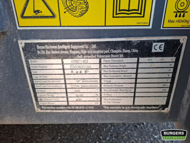 Sinoboom AB14EJ AB460EJ - Izlices pacēlājs: foto 5 Sinoboom AB14EJ AB460EJ - Izlices pacēlājs: foto 5