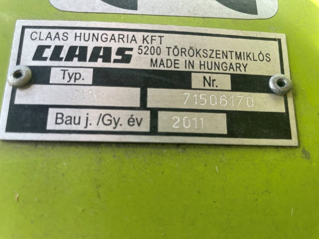 Labības heders Claas 715 Skärbord / Header: foto 6 Labības heders Claas 715 Skärbord / Header: foto 6