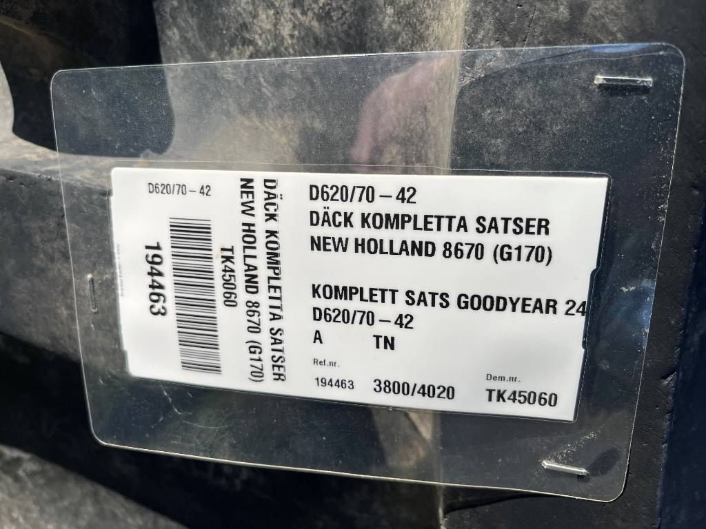 Goodyear 620/70R42 till New Holland / Ford 8670 - Riepa - Lauksaimniecības tehnika: foto 2 Goodyear 620/70R42 till New Holland / Ford 8670 - Riepa - Lauksaimniecības tehnika: foto 2