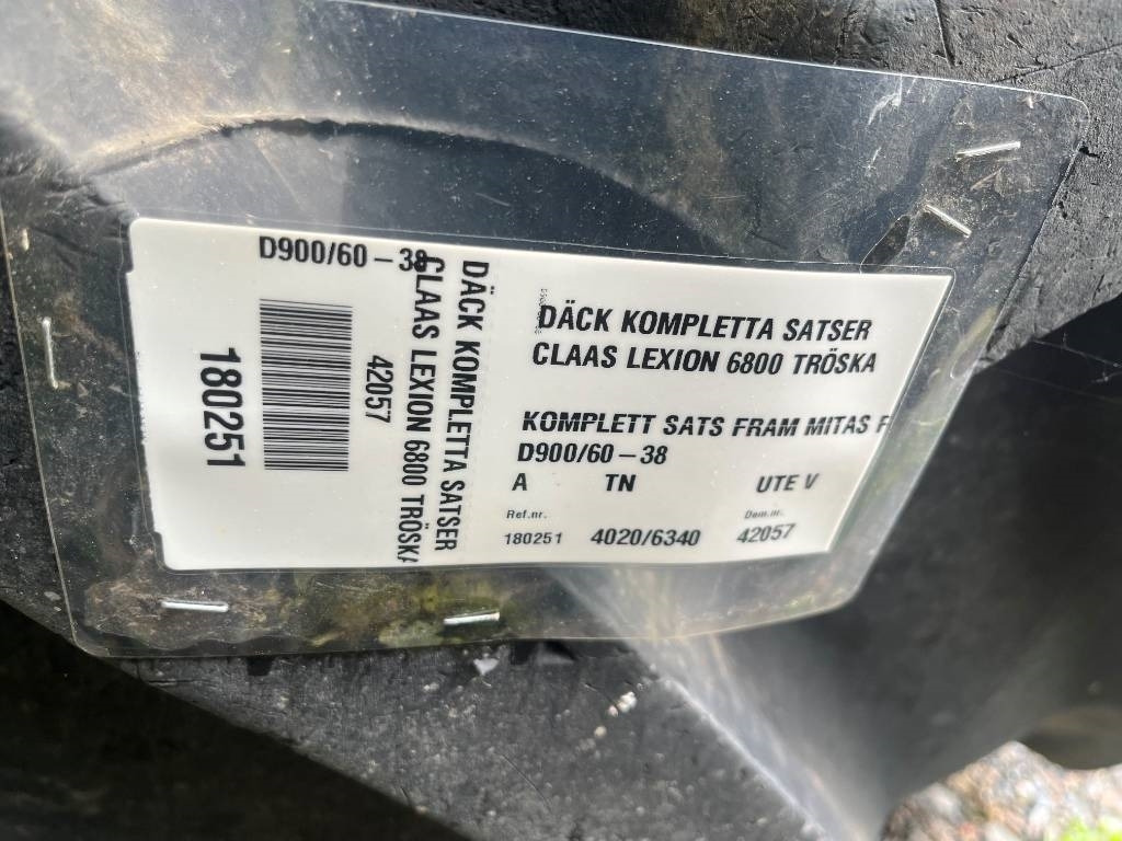 Mitas 900/60R38 Däck till Claas Lexion 6800 - Riepa - Lauksaimniecības tehnika: foto 2 Mitas 900/60R38 Däck till Claas Lexion 6800 - Riepa - Lauksaimniecības tehnika: foto 2