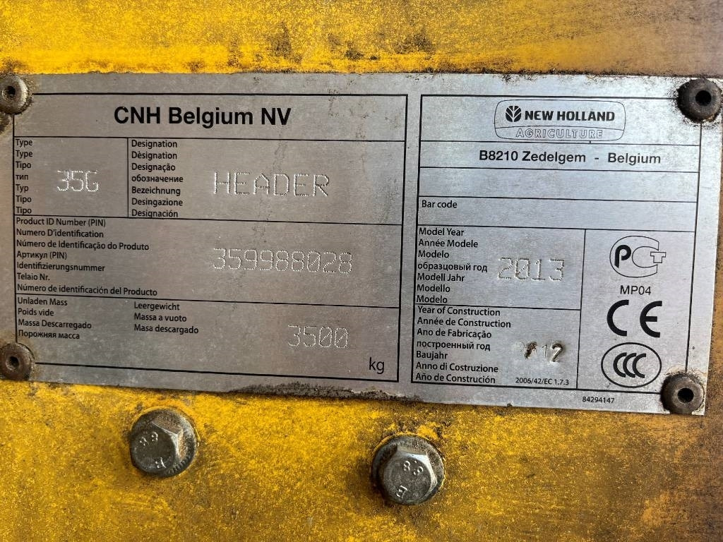 New Holland 35G Skärbord / Header - Labības heders: foto 2 New Holland 35G Skärbord / Header - Labības heders: foto 2