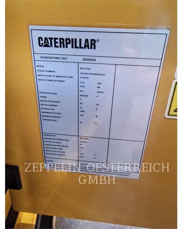 CAT DE13,5E3 B - Elektroģenerators: foto 5 CAT DE13,5E3 B - Elektroģenerators: foto 5