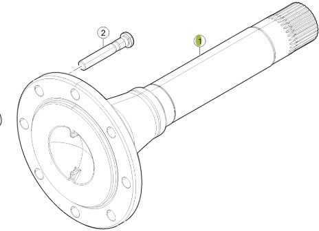 CLAAS Arion 610 660 Wał Koła Tylnego Napędu 0011321742 00 1132 174 2 - Pusass - Lauksaimniecības tehnika: foto 1 CLAAS Arion 610 660 Wał Koła Tylnego Napędu 0011321742 00 1132 174 2 - Pusass - Lauksaimniecības tehnika: foto 1