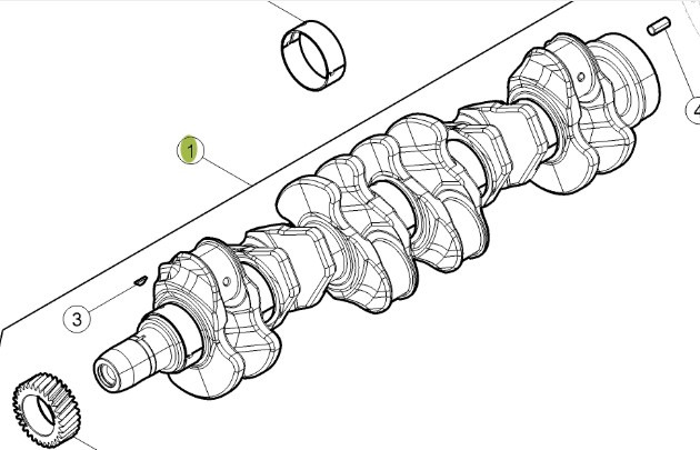 CLAAS Arion 610 660 Wał Korbowy Silnika CZĘŚCI 0011615290 00 1161 529 0 - Kloķvārpsta - Lauksaimniecības tehnika: foto 1 CLAAS Arion 610 660 Wał Korbowy Silnika CZĘŚCI 0011615290 00 1161 529 0 - Kloķvārpsta - Lauksaimniecības tehnika: foto 1