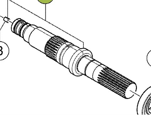 CLAAS Arion 610 660 Wałek Przekładni Przedniego Napędu 0011320373 00 1132 037 3 - Pusass - Lauksaimniecības tehnika: foto 1 CLAAS Arion 610 660 Wałek Przekładni Przedniego Napędu 0011320373 00 1132 037 3 - Pusass - Lauksaimniecības tehnika: foto 1