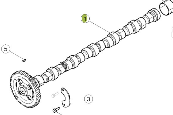 CLAAS Arion 610 660 Wałek Rozrządu Silnika CZĘŚCI 0011615530 00 1161 553 0 - Sadales vārpsta - Lauksaimniecības tehnika: foto 1 CLAAS Arion 610 660 Wałek Rozrządu Silnika CZĘŚCI 0011615530 00 1161 553 0 - Sadales vārpsta - Lauksaimniecības tehnika: foto 1