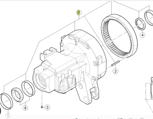 CLAAS Arion 610 660 Zwolnica Osłona Obudowa Osi Lewa 0011510611 00 1151 061 1 - Sānpārvads - Lauksaimniecības tehnika: foto 1 CLAAS Arion 610 660 Zwolnica Osłona Obudowa Osi Lewa 0011510611 00 1151 061 1 - Sānpārvads - Lauksaimniecības tehnika: foto 1