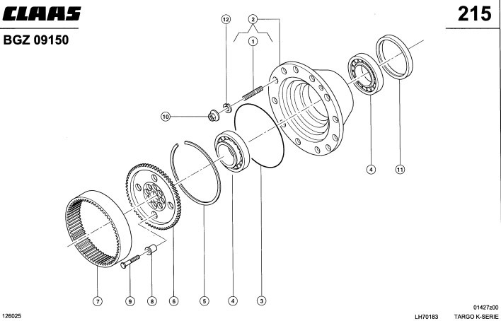 CLAAS Targo K70 Piasta Tylna Koła Kompletna 0011712880 6000103366 6000103357 - Rumba - Lauksaimniecības tehnika: foto 2 CLAAS Targo K70 Piasta Tylna Koła Kompletna 0011712880 6000103366 6000103357 - Rumba - Lauksaimniecības tehnika: foto 2