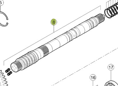Claas Axion 870 Wałek Przekładni Skrzyni Biegów 0011708640 00 1170 864 0 - Pārnesumkārba un rezerves daļas - Lauksaimniecības tehnika: foto 1 Claas Axion 870 Wałek Przekładni Skrzyni Biegów 0011708640 00 1170 864 0 - Pārnesumkārba un rezerves daļas - Lauksaimniecības tehnika: foto 1