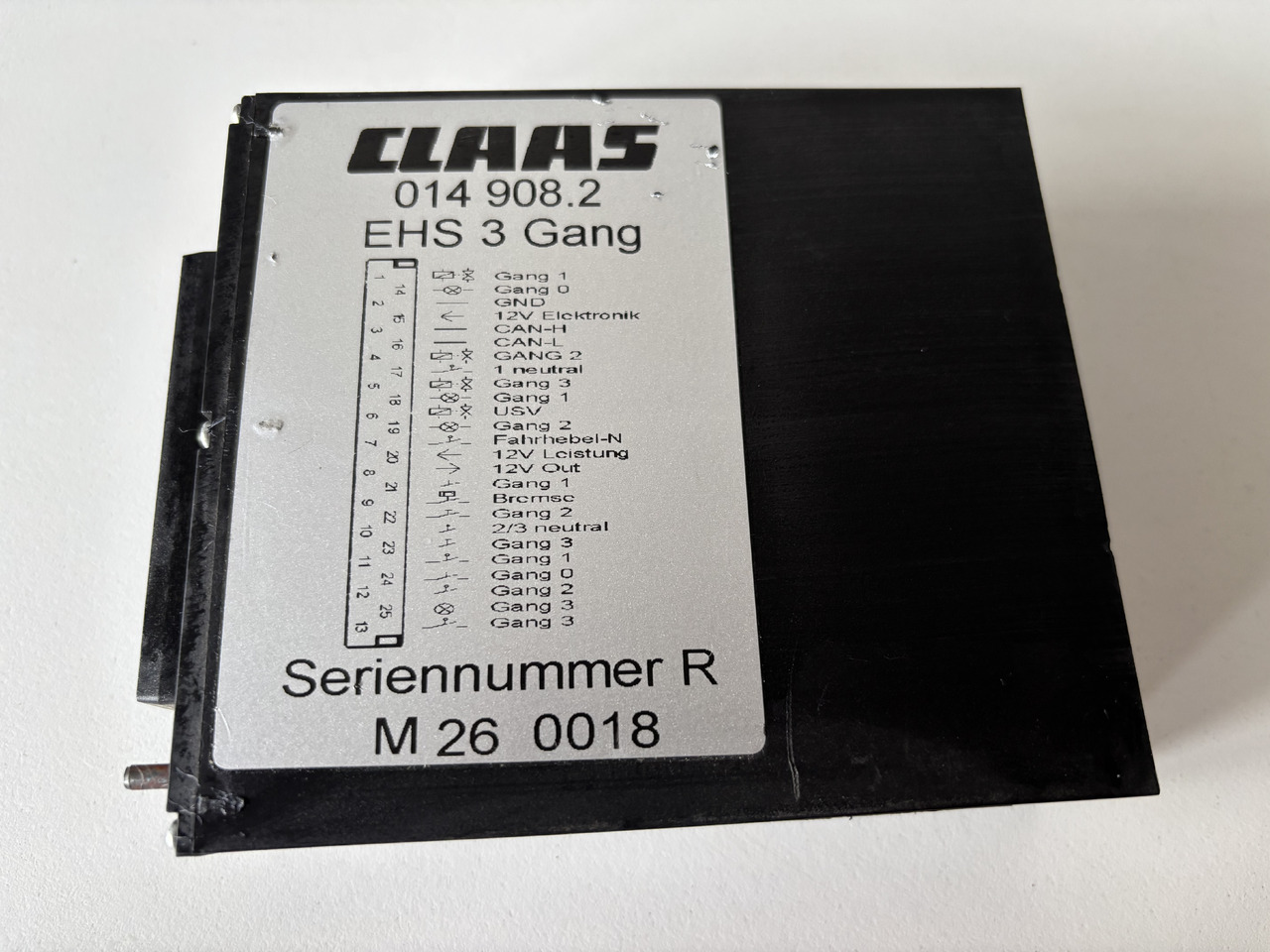 Claas LEXION 510 530 540 560 580 Moduł Sterownik EHS 3 Gang 00 0014 908 4 014908.X - Elektroniskais vadības bloks (ECU) - Labības kombains: foto 3 Claas LEXION 510 530 540 560 580 Moduł Sterownik EHS 3 Gang 00 0014 908 4 014908.X - Elektroniskais vadības bloks (ECU) - Labības kombains: foto 3