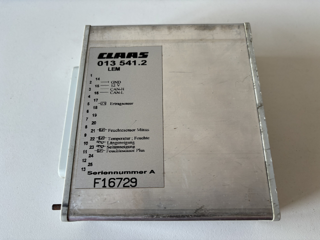 Claas Lexion 410 420 430 460 480 Moduł Steronik LEM 013541.2 013541.2 - Elektroniskais vadības bloks (ECU) - Labības kombains: foto 1 Claas Lexion 410 420 430 460 480 Moduł Steronik LEM 013541.2 013541.2 - Elektroniskais vadības bloks (ECU) - Labības kombains: foto 1