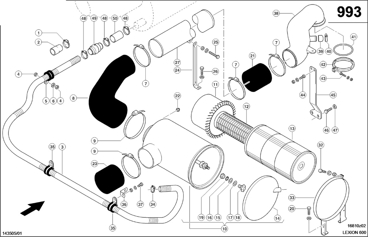 Claas Lexion 600 KRÓCIEC ZASYSANIA 0007435191 (Układ filtrowania powietrza) - Gaisa filtrs - Labības kombains: foto 1 Claas Lexion 600 KRÓCIEC ZASYSANIA 0007435191 (Układ filtrowania powietrza) - Gaisa filtrs - Labības kombains: foto 1