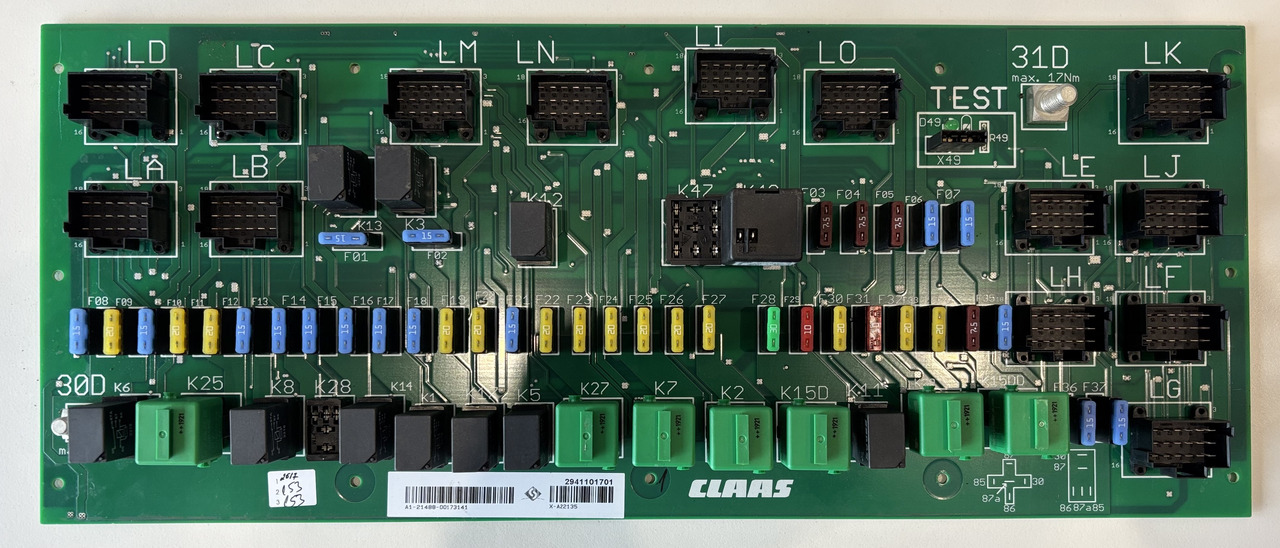 Claas Lexion 620 630 640 670 740 760 780 Centrala Elektryczna 0000173141 00 0017 314 1 NOWA - Elektroniskais vadības bloks (ECU) - Lauksaimniecības tehnika: foto 1 Claas Lexion 620 630 640 670 740 760 780 Centrala Elektryczna 0000173141 00 0017 314 1 NOWA - Elektroniskais vadības bloks (ECU) - Lauksaimniecības tehnika: foto 1