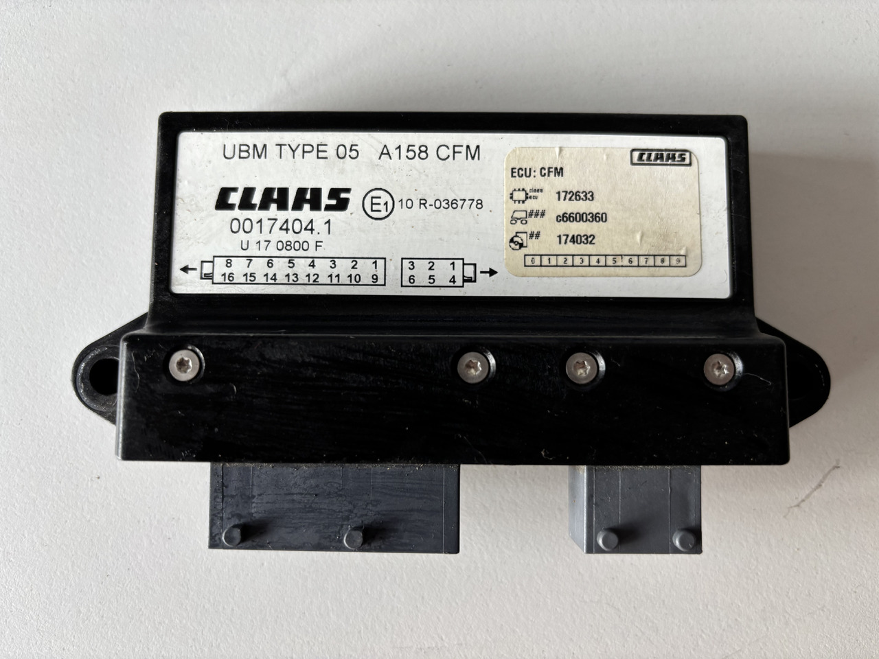 Claas Lexion 620-780 Moduł Sterownik 00174041 00 0017 404 1 - Elektroniskais vadības bloks (ECU) - Labības kombains: foto 1 Claas Lexion 620-780 Moduł Sterownik 00174041 00 0017 404 1 - Elektroniskais vadības bloks (ECU) - Labības kombains: foto 1