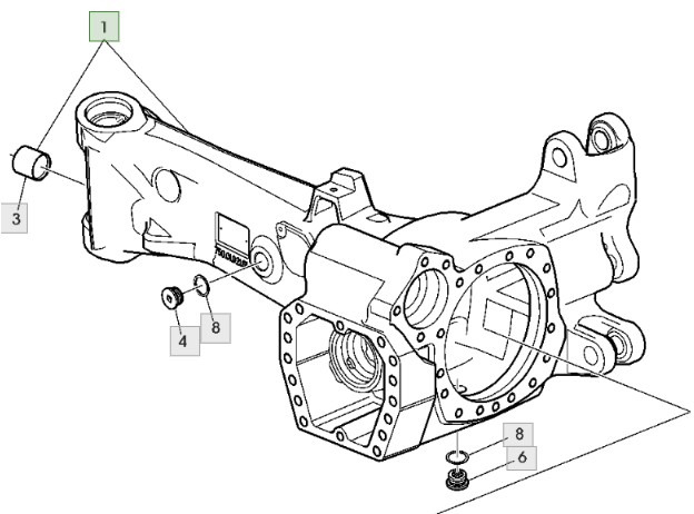 John Deere 6930 Obudowa Korpus Przedniego Mostu Pochwa AL175332 - Asis un rezerves daļas - Lauksaimniecības tehnika: foto 1 John Deere 6930 Obudowa Korpus Przedniego Mostu Pochwa AL175332 - Asis un rezerves daļas - Lauksaimniecības tehnika: foto 1