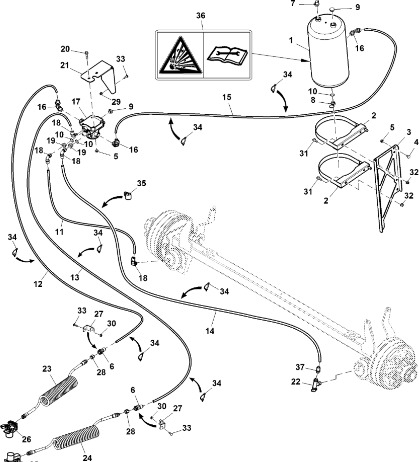 John Deere 960 - Zbiornik DC54370 (Hamulce) - Bremžu daļas - Rituļu prese: foto 1 John Deere 960 - Zbiornik DC54370 (Hamulce) - Bremžu daļas - Rituļu prese: foto 1