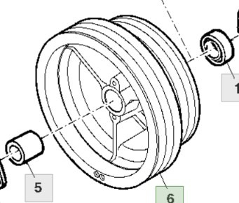John Deere 9780CTS 9780HM 9780 CTS Koło Prowadzące H165476 - Devēja gredzens - Lauksaimniecības tehnika: foto 1 John Deere 9780CTS 9780HM 9780 CTS Koło Prowadzące H165476 - Devēja gredzens - Lauksaimniecības tehnika: foto 1