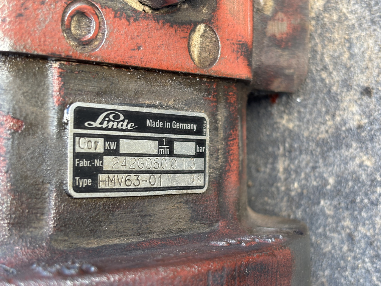 Linde HMV63-01 Pompa Hydrauliczna Tłokowa Silnik - Hidrauliskais sūknis - Lauksaimniecības tehnika: foto 5 Linde HMV63-01 Pompa Hydrauliczna Tłokowa Silnik - Hidrauliskais sūknis - Lauksaimniecības tehnika: foto 5