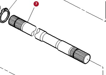 Massey Ferguson 6497 6499 Wał Odbioru Mocy WOM 3790868M1 - Pusass - Lauksaimniecības tehnika: foto 1 Massey Ferguson 6497 6499 Wał Odbioru Mocy WOM 3790868M1 - Pusass - Lauksaimniecības tehnika: foto 1