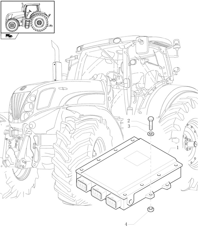 New Holland T6010 Moduł 84225113 - Elektroniskais vadības bloks (ECU) - Traktors: foto 1 New Holland T6010 Moduł 84225113 - Elektroniskais vadības bloks (ECU) - Traktors: foto 1