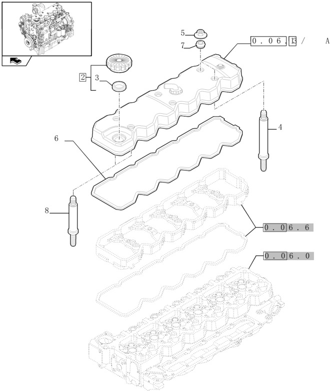 New Holland T6010 Osłona zaworu 2853857 - Vārsts - Traktors: foto 1 New Holland T6010 Osłona zaworu 2853857 - Vārsts - Traktors: foto 1