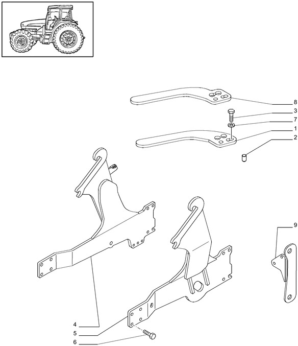 New Holland T6010 Rama 84473365 - Rāmis/ Šasija - Traktors: foto 1 New Holland T6010 Rama 84473365 - Rāmis/ Šasija - Traktors: foto 1