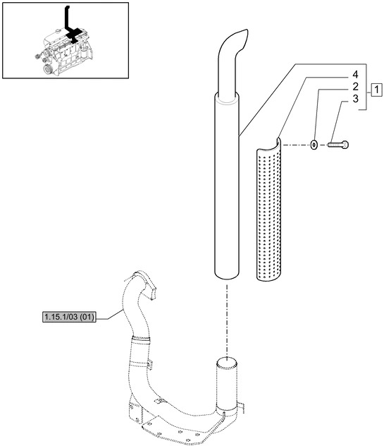 New Holland T6010 Tłumik 87324753 - Trokšņa slāpētājs - Traktors: foto 1 New Holland T6010 Tłumik 87324753 - Trokšņa slāpētājs - Traktors: foto 1