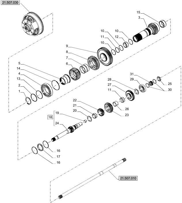 New Holland T6070 Koło zębate 37t 87707713 - Transmisija - Traktors: foto 1 New Holland T6070 Koło zębate 37t 87707713 - Transmisija - Traktors: foto 1