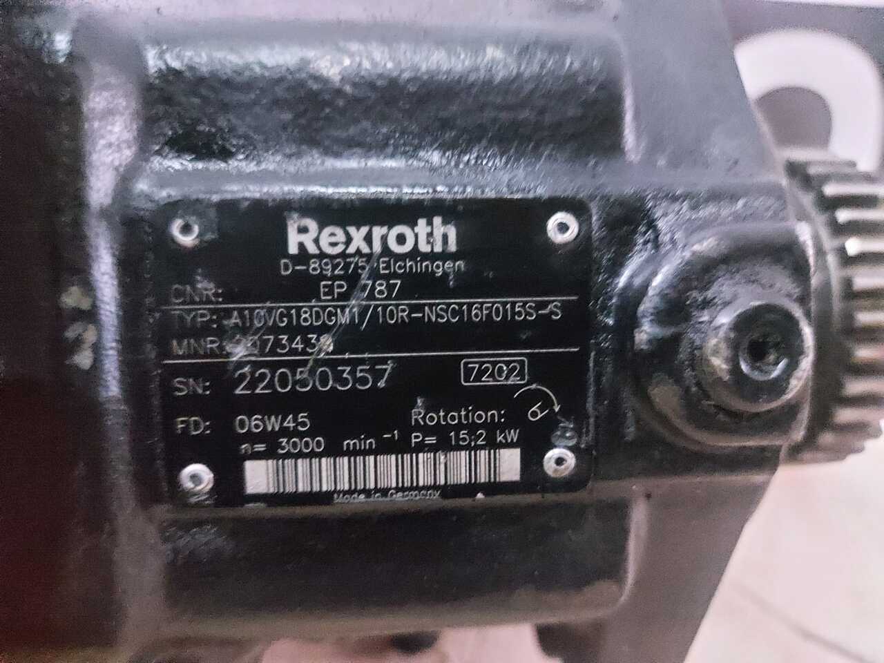 Rexroth A10VG18DGM1/10R - Hidrauliskais sūknis - Lauksaimniecības tehnika: foto 2 Rexroth A10VG18DGM1/10R - Hidrauliskais sūknis - Lauksaimniecības tehnika: foto 2