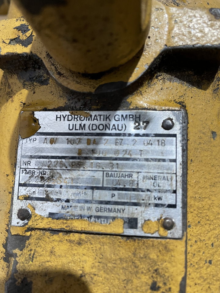 Silnik hydrauliczny pompa jazdy - Hydromatik A6V 107 DA A6V107 - Hidrauliskais motors - Lauksaimniecības tehnika: foto 1 Silnik hydrauliczny pompa jazdy - Hydromatik A6V 107 DA A6V107 - Hidrauliskais motors - Lauksaimniecības tehnika: foto 1