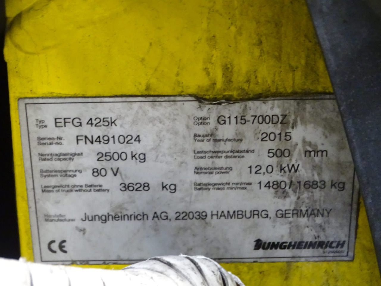 Jungheinrich EFG425K700DZ - Elektroiekrāvējs: foto 2 Jungheinrich EFG425K700DZ - Elektroiekrāvējs: foto 2