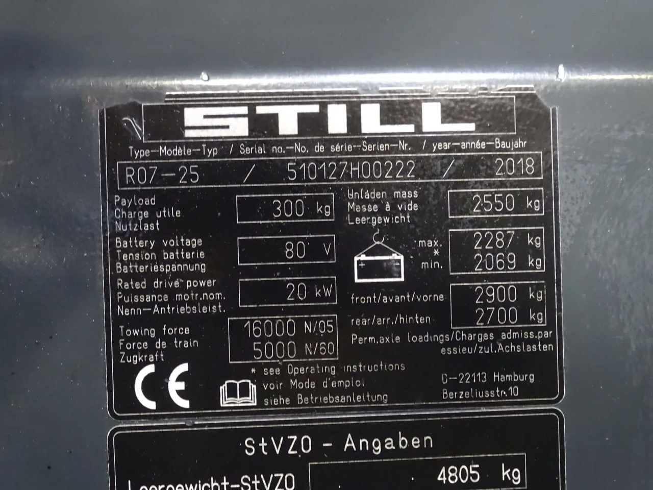 STILL R07-25 - Noliktavas vilcējs: foto 5 STILL R07-25 - Noliktavas vilcējs: foto 5